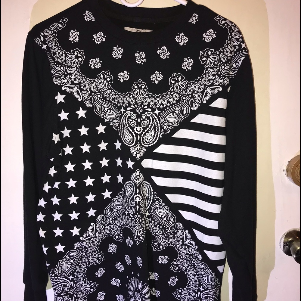 Bandana print quality long sleeve shirt #nofilter